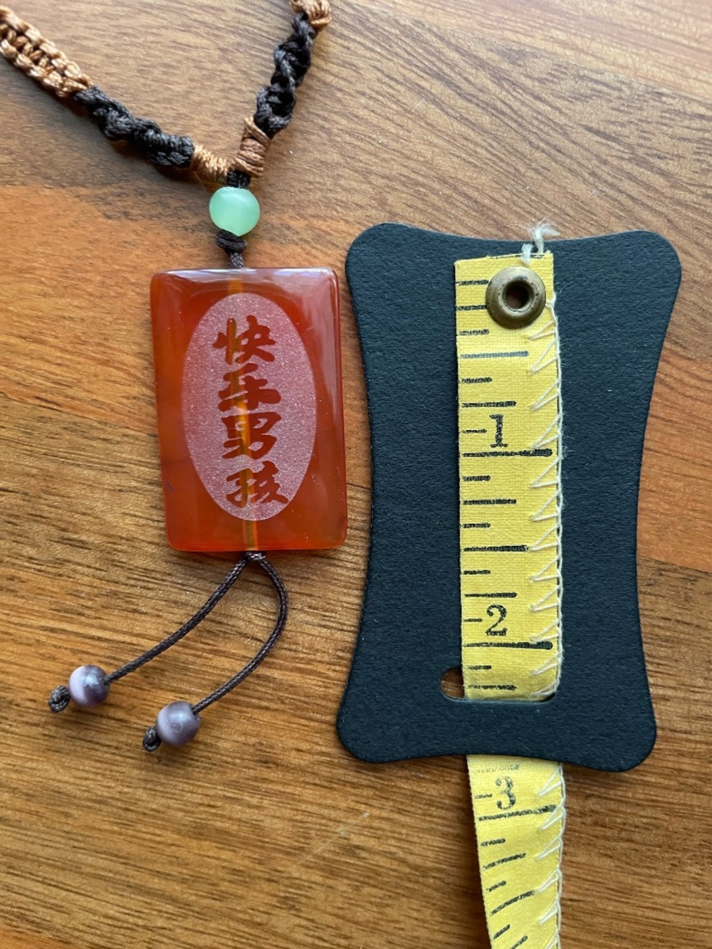 Rectangular Carnelian Charm - Picture 5 of 7